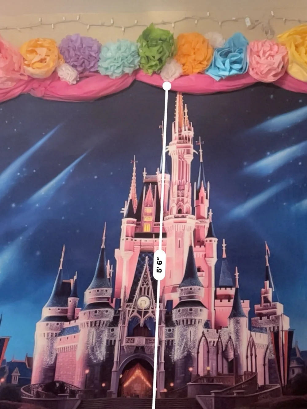 Pink Castle Wall Mural - Brand: